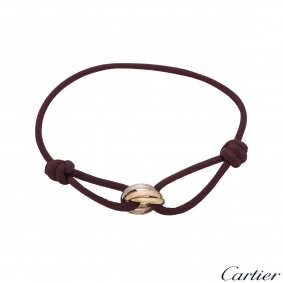Cartier Tri-Colour Trinity Cord Bracelet B6016700